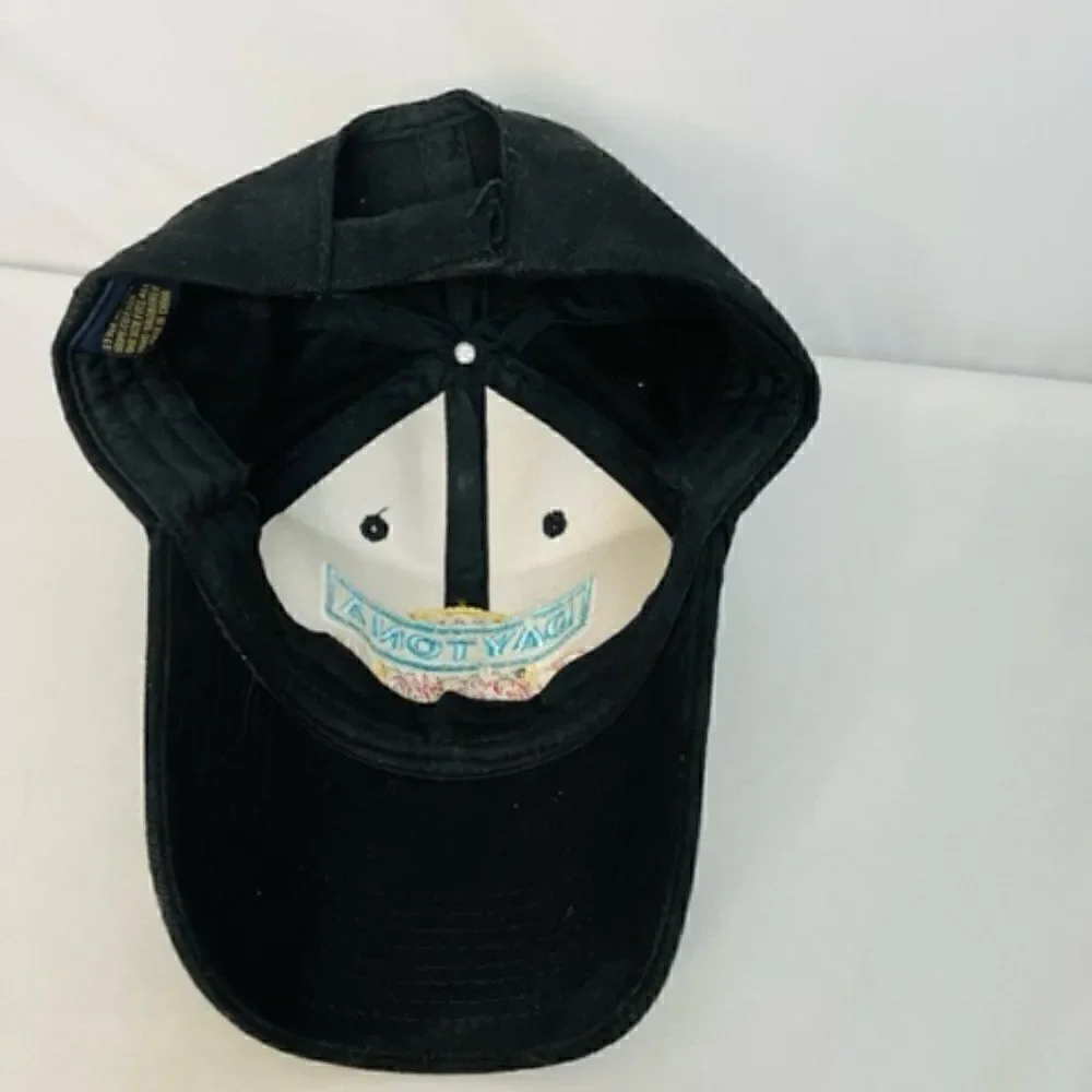 Daytona Turkey Run Baseball Cap Hat Black Hook & Loop Adjustable  Very good cond
